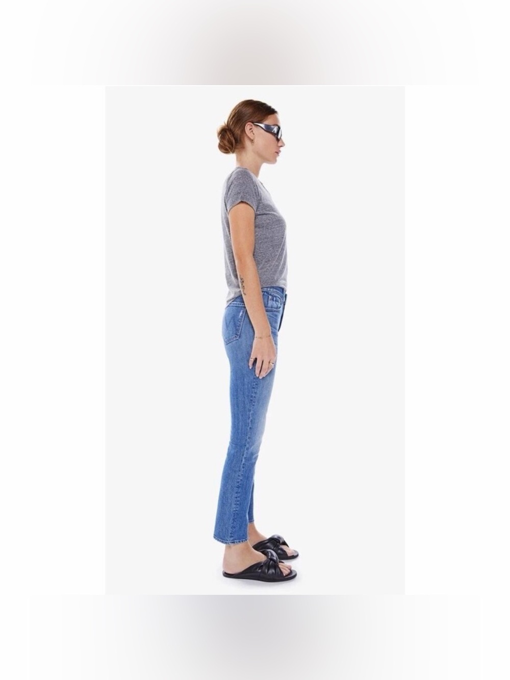 Mother-The Rascal-Blue-Straight-Leg-Denim-Jeans-Classic-Preppy-26 - Picture 2 of 11
